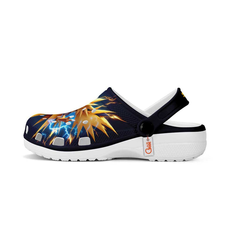 Zapdos Clogs Shoes Custom Art Style