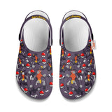 Garchomp Clogs Shoes Pattern Style