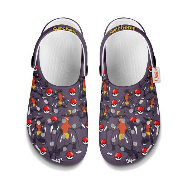 Garchomp Clogs Shoes Pattern Style