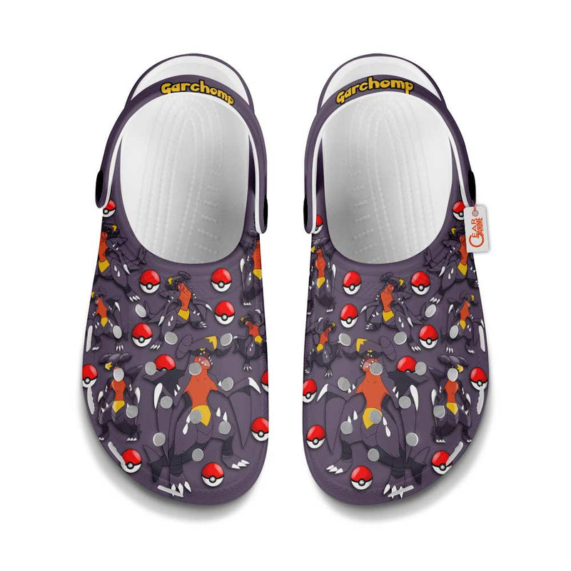 Garchomp Clogs Shoes Pattern Style