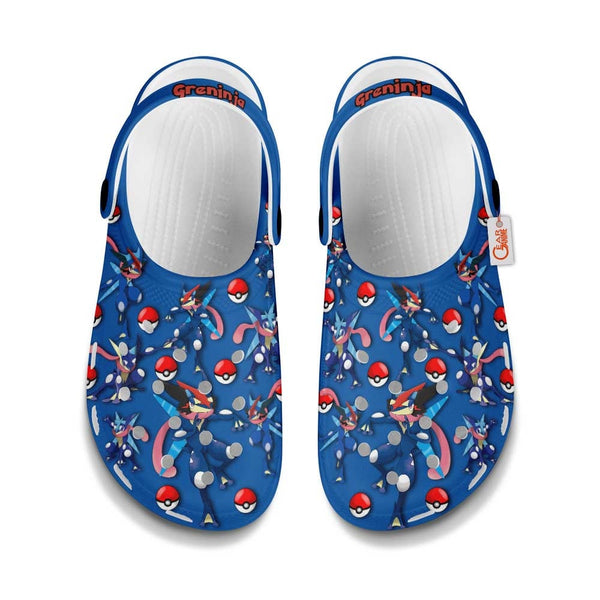 Greninja Clogs Shoes Pattern Style