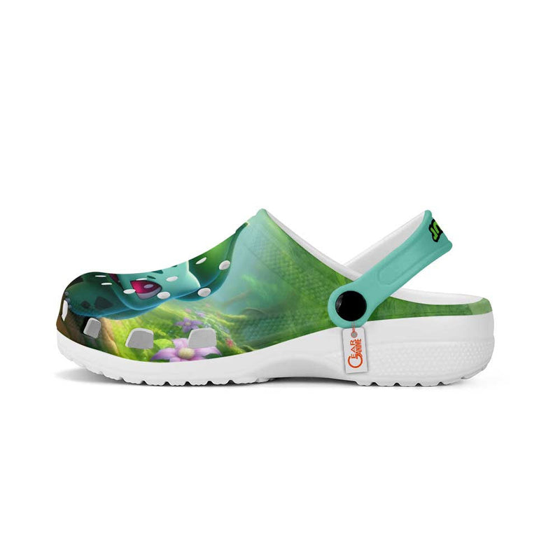 Bulbasaur Clogs Shoes Custom Art Style