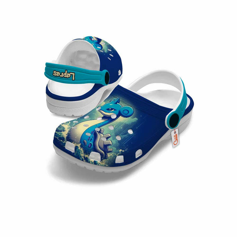 Lapras Clogs Shoes Custom Art Style