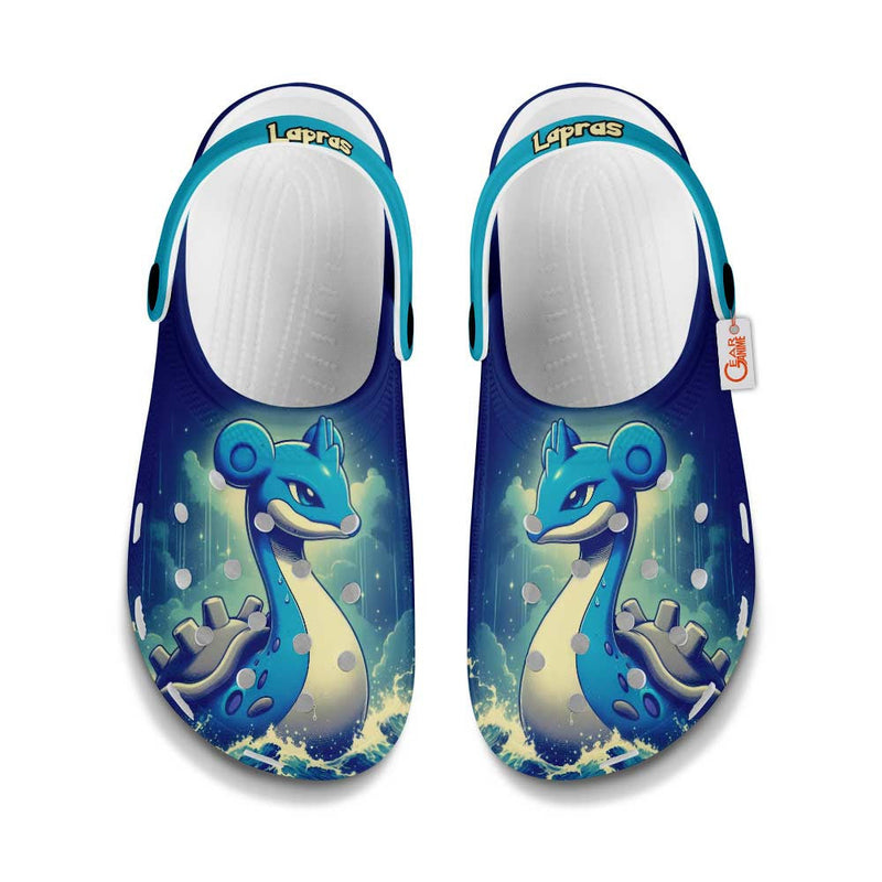 Lapras Clogs Shoes Custom Art Style