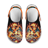 Charizard Clogs Shoes Custom Art Style