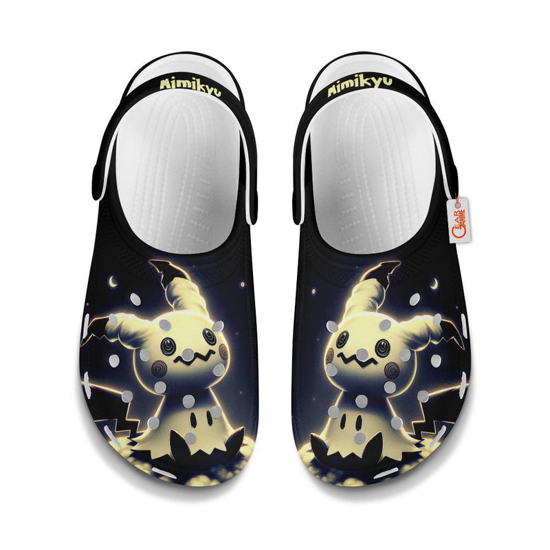 Mimikyu Clogs Shoes Custom Art Style