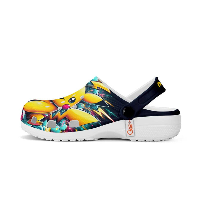 Pikachu Clogs Shoes Custom Art Style