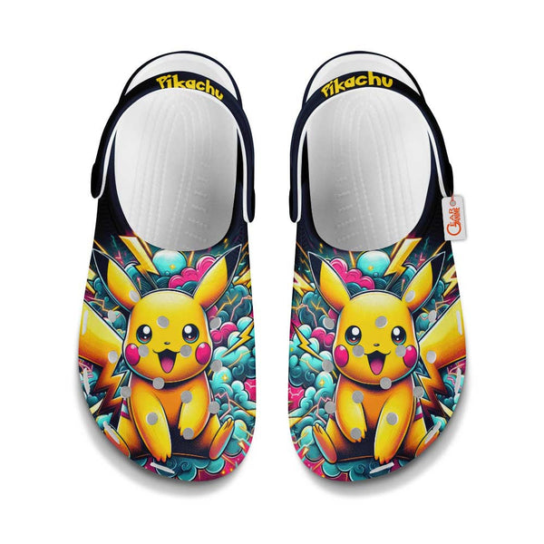 Pikachu Clogs Shoes Custom Art Style