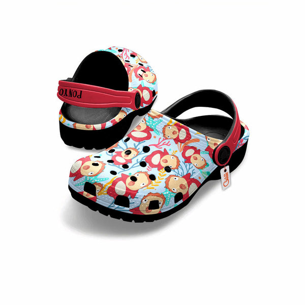 Ponyo Clogs Shoes Pattern Style