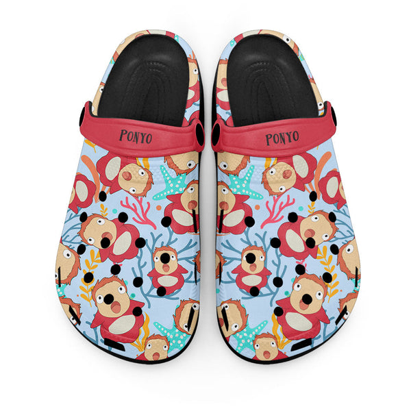 Ponyo Clogs Shoes Pattern Style