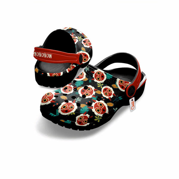 Princess Mononoke Mask Clogs Shoes Pattern Style