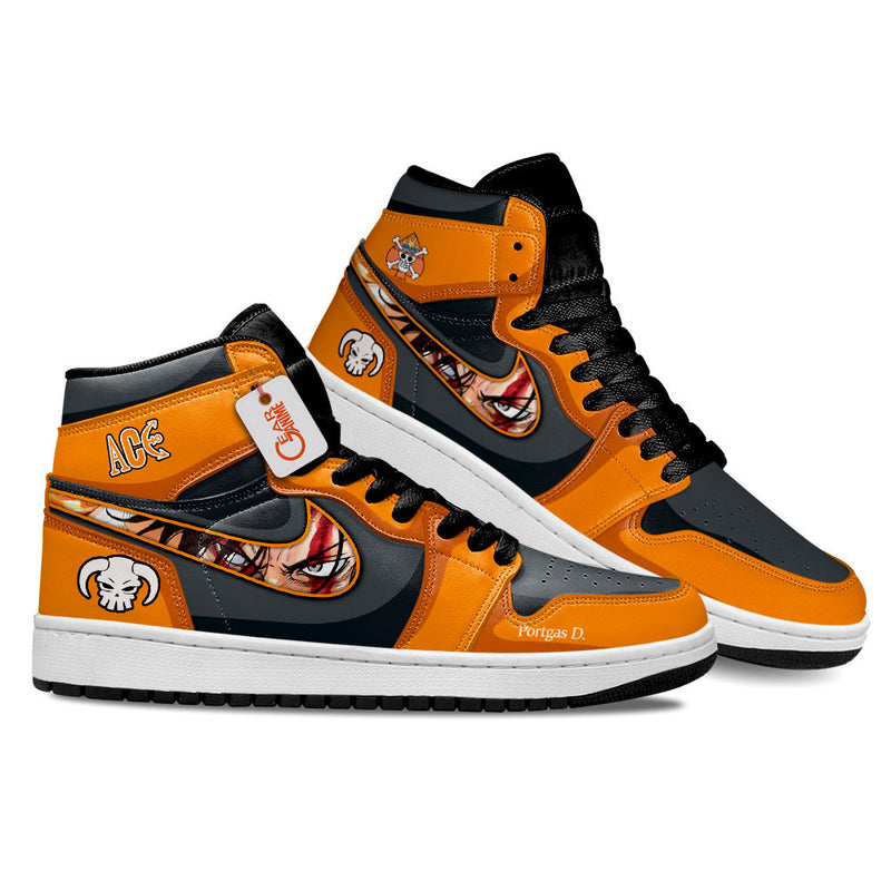 Portgas D. Ace J1-Sneakers Personalized Shoes