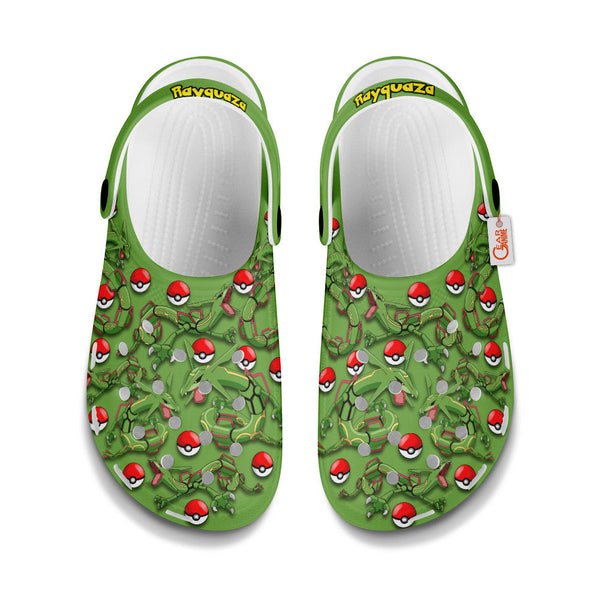 Rayquaza Clogs Shoes Pattern Style