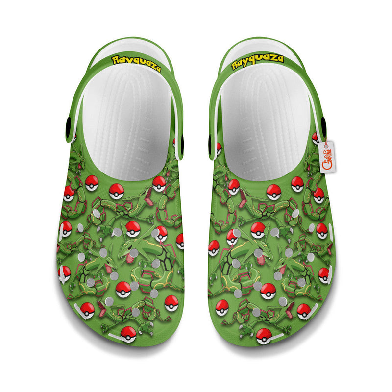 Rayquaza Clogs Shoes Pattern Style