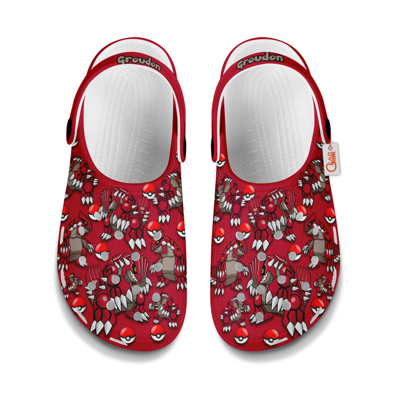 Groudon Clogs Shoes Pattern Style