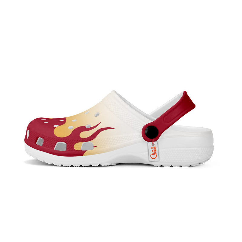 Rengoku Clogs Shoes Custom Cosplay Style