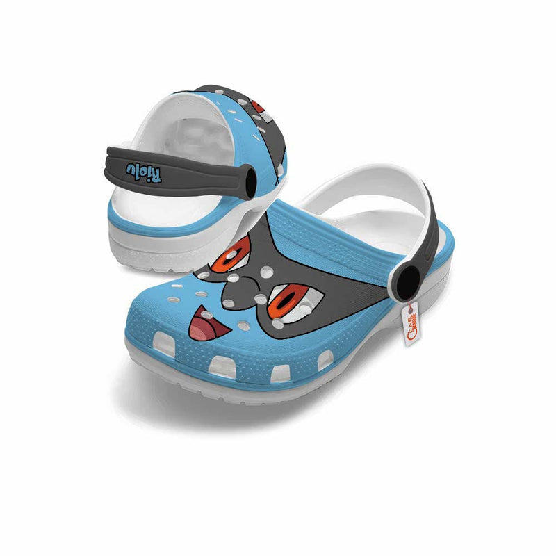 Riolu Clogs Shoes Custom Funny Style