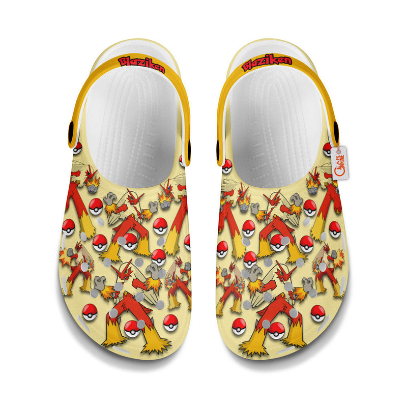 Blaziken Clogs Shoes Pattern Style