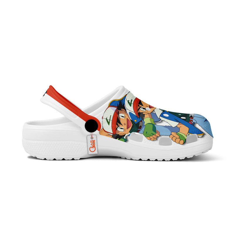 Ash Ketchum Clogs Shoes Pattern Style