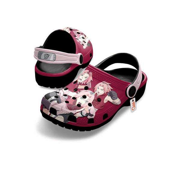 Sakura Haruno Clogs Shoes Pattern Style