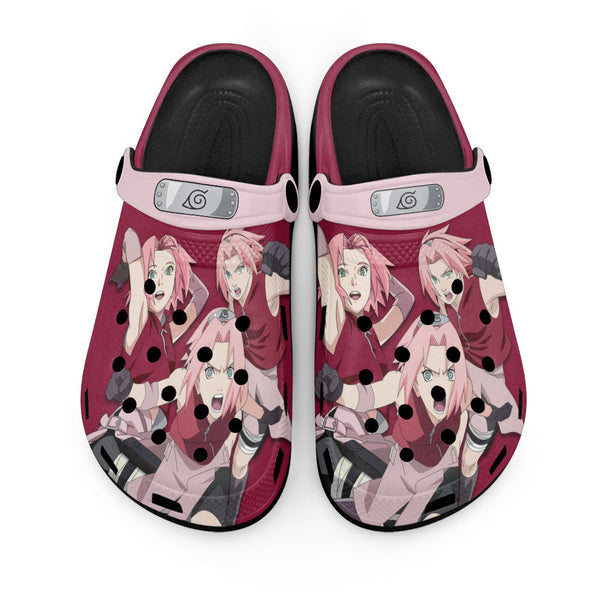 Sakura Haruno Clogs Shoes Pattern Style