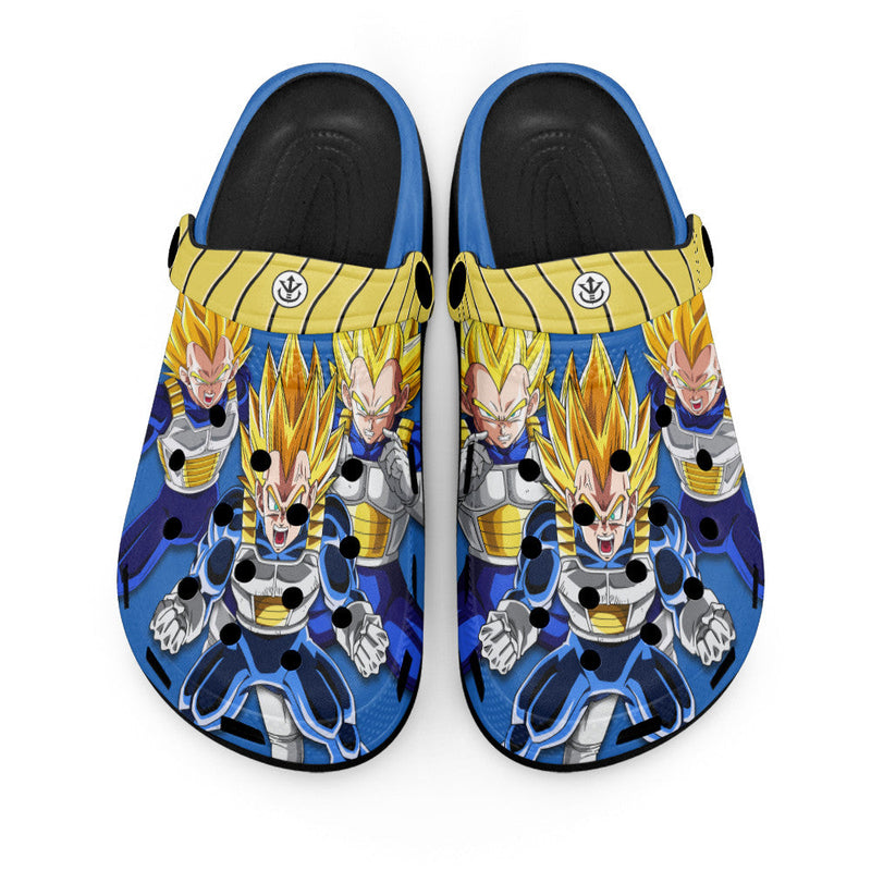 Vegeta Super Saiyan Clogs Shoes Pattern Style