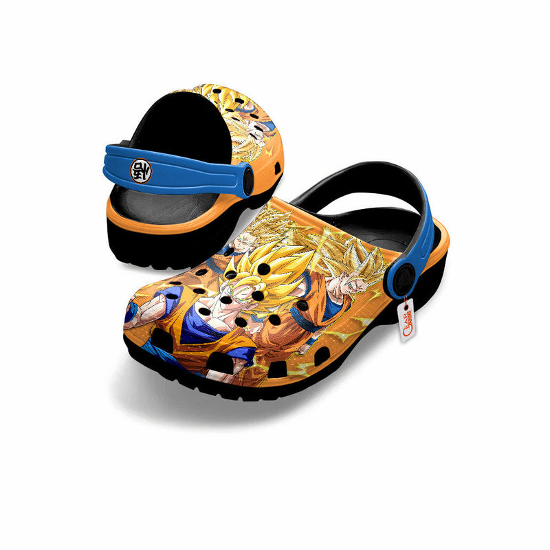 Goku Super Saiyan Clogs Shoes Pattern Style