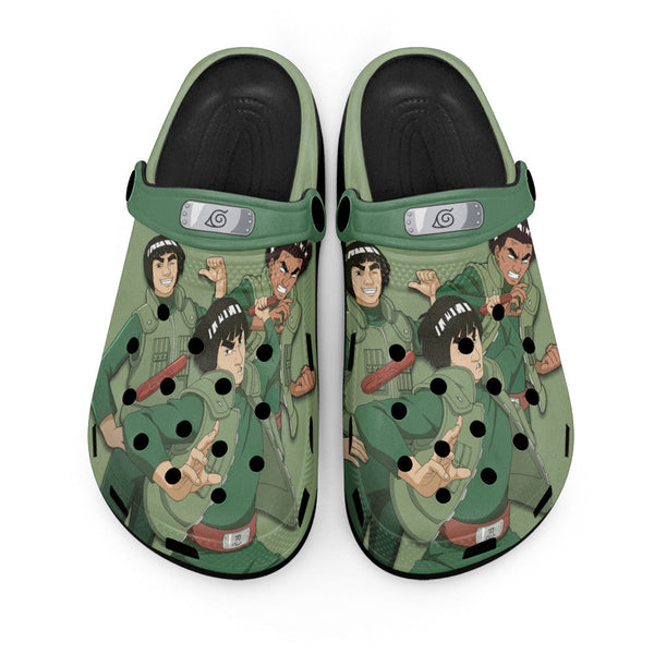 Might Guy Clogs Shoes Pattern Style