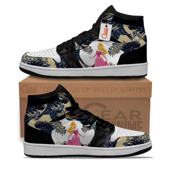 Aurora Kanagawa Great Wave J1-Sneakers Custom Shoes