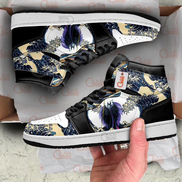 Maleficent Kanagawa Great Wave J1-Sneakers Custom Shoes