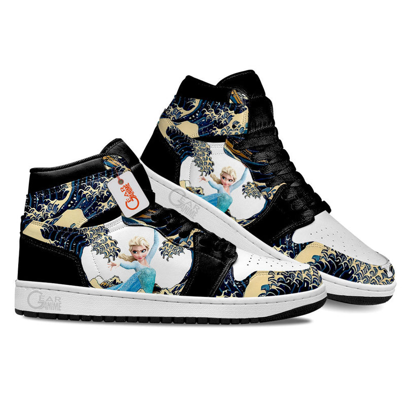 Elsa Kanagawa Great Wave J1-Sneakers Custom Shoes