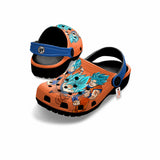 Goku Blue Clogs Shoes Pattern Style