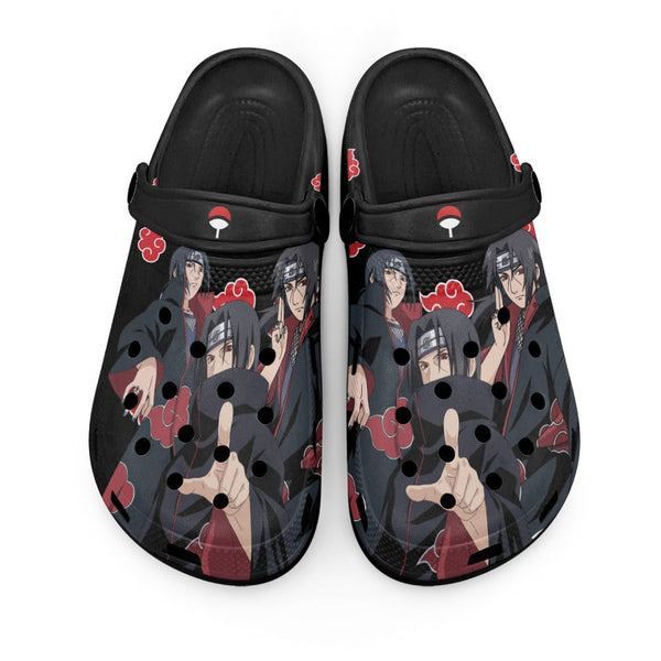 Itachi Uchiha Clogs Shoes Pattern Style