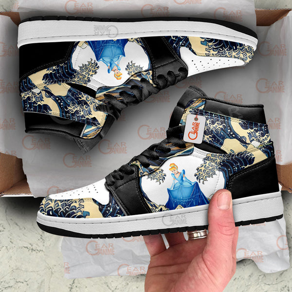 Cinderella Kanagawa Great Wave J1-Sneakers Custom Shoes