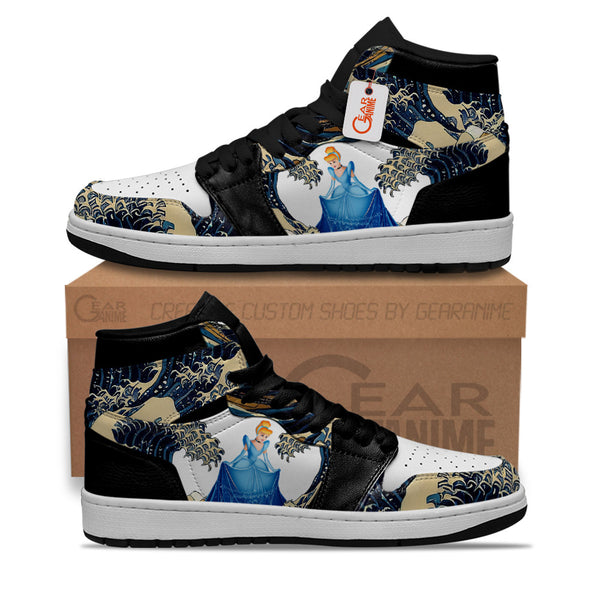 Cinderella Kanagawa Great Wave J1-Sneakers Custom Shoes