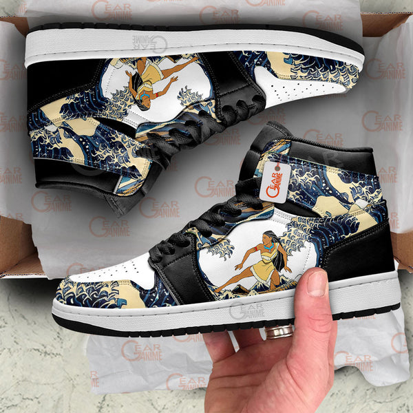 Pocahontas Kanagawa Great Wave J1-Sneakers Custom Shoes