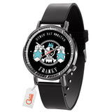 Franky Symbol Leather Band Wrist Watch Personalized