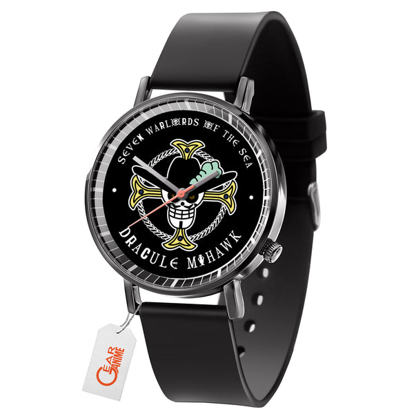 Dracule Mihawk Symbol Leather Band Wrist Watch Personalized