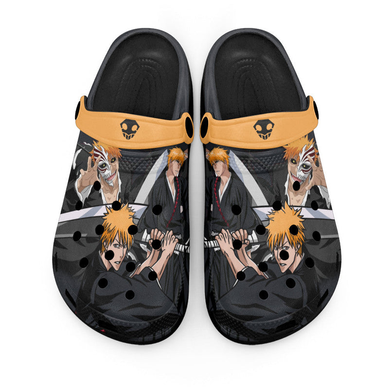 Ichigo Kurosaki Clogs Shoes Pattern Style