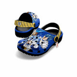 Vegeta Blue Clogs Shoes Pattern Style