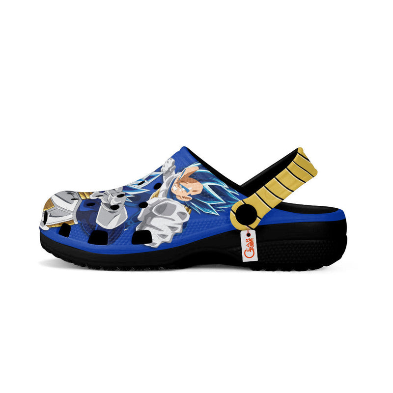 Vegeta Blue Clogs Shoes Pattern Style