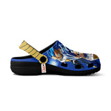 Vegeta Blue Clogs Shoes Pattern Style