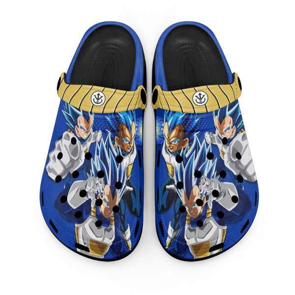 Vegeta Blue Clogs Shoes Pattern Style