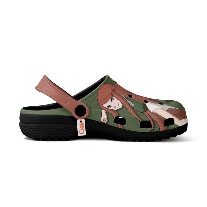 Kushina Uzumaki Clogs Shoes Pattern Style