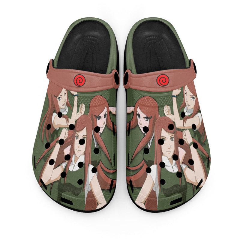 Kushina Uzumaki Clogs Shoes Pattern Style