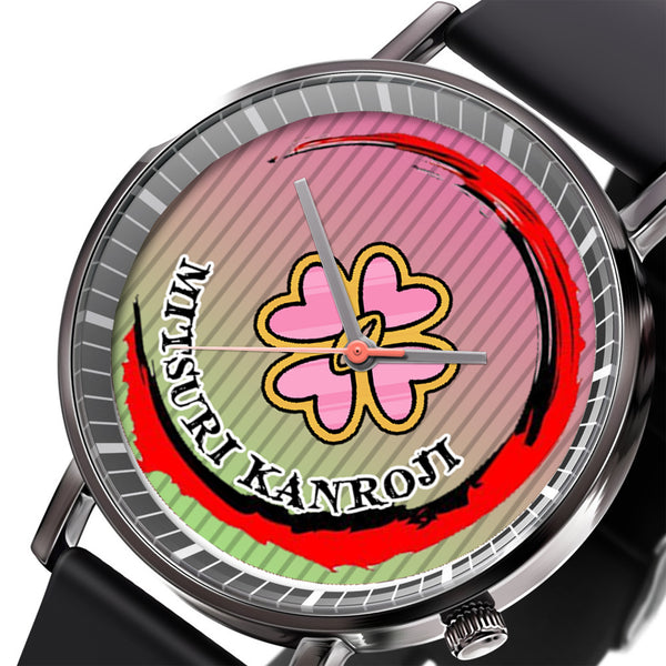 Mitsuri Kanroji Leather Band Wrist Watch Personalized