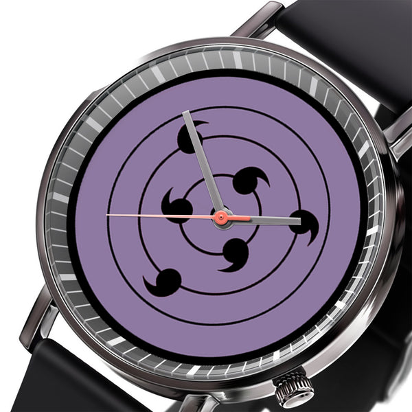 Sasuke Rinnegan Leather Band Wrist Watch