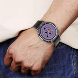 Sasuke Rinnegan Leather Band Wrist Watch