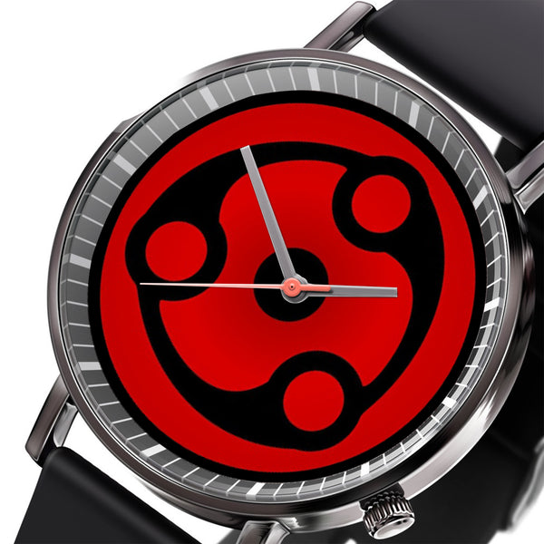 Madara Mangekyo Sharingan Leather Band Wrist Watch