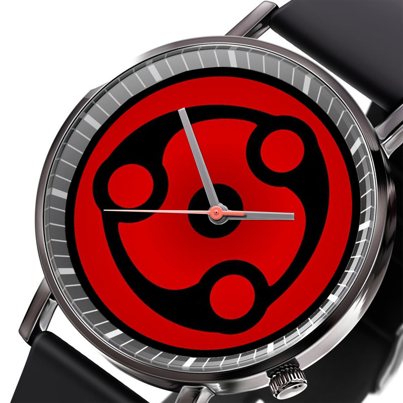 Madara Mangekyo Sharingan Leather Band Wrist Watch